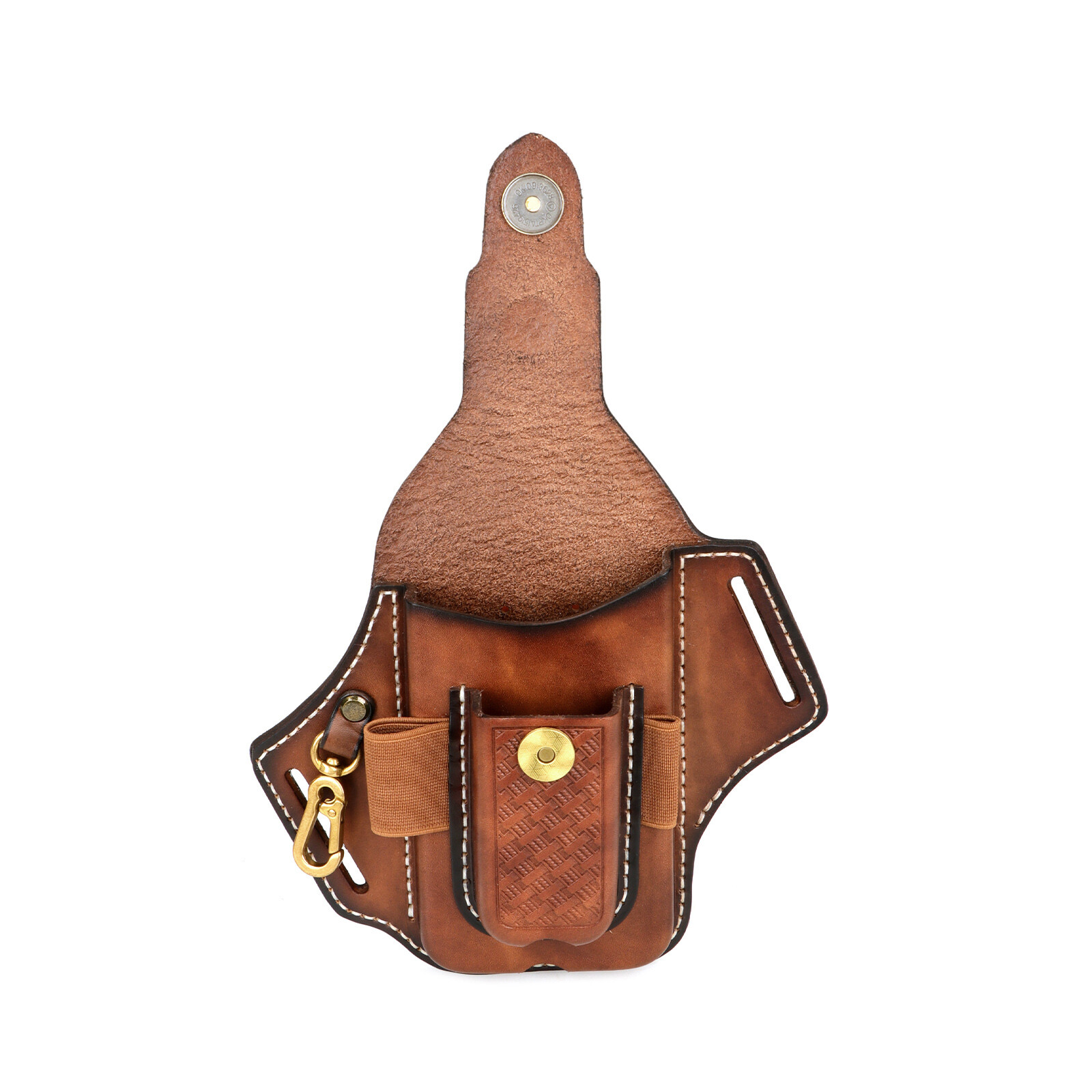 Tourbon Leather EDC Multitool Carry Sheath Belt Holster Pen Pouch Phone Case
