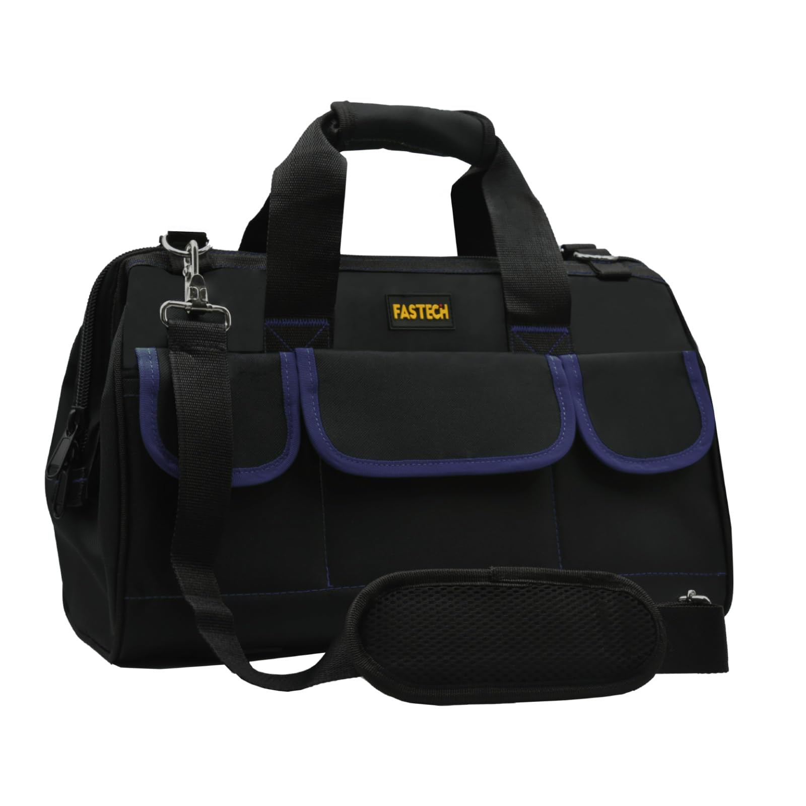 20 Inch Tool Bag Waterproof Wide Mouth Kit Heavy Duty Organizer Dark Blue