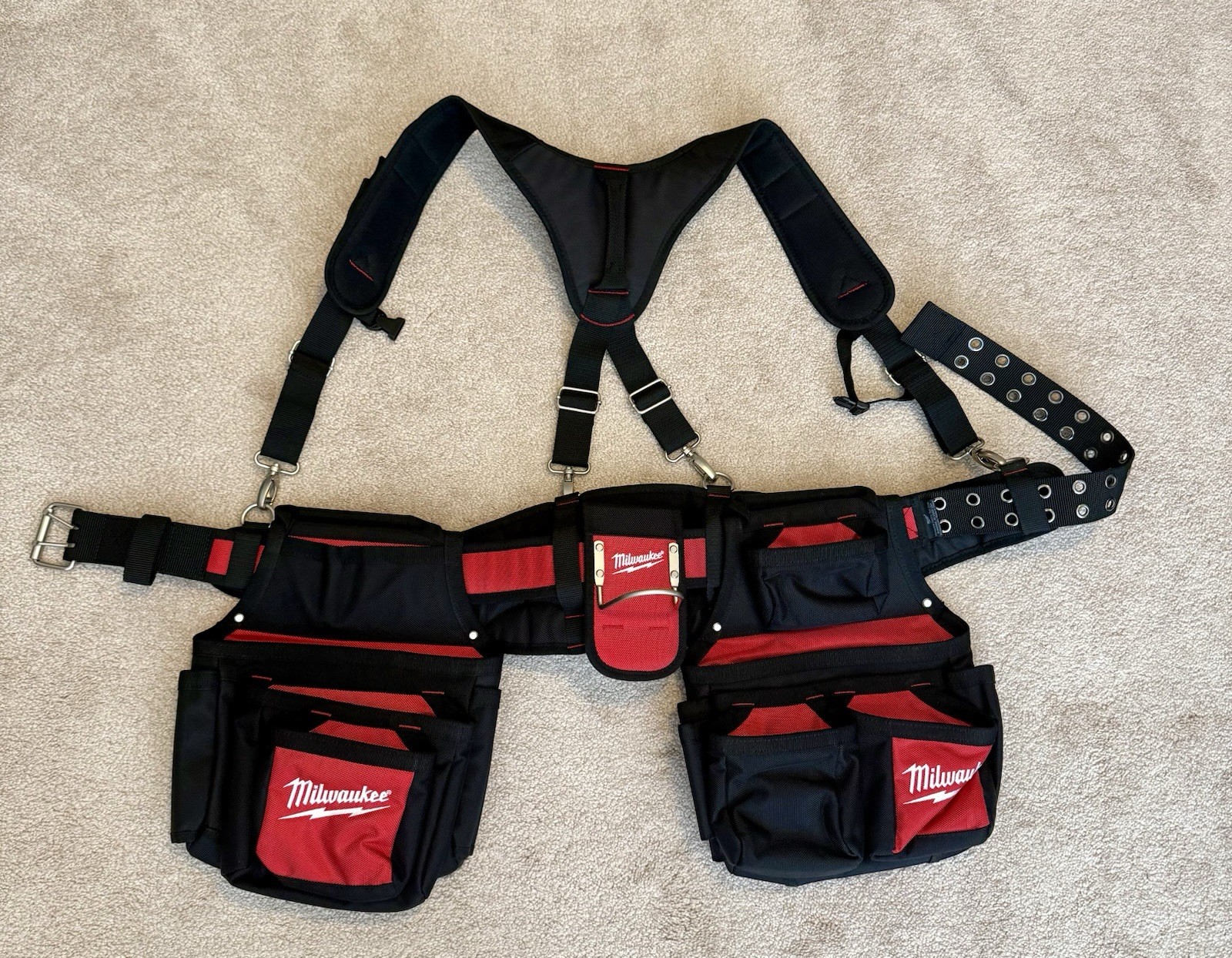 Milwaukee 48-22-8120 Contractor Work Belt with Suspension Rig