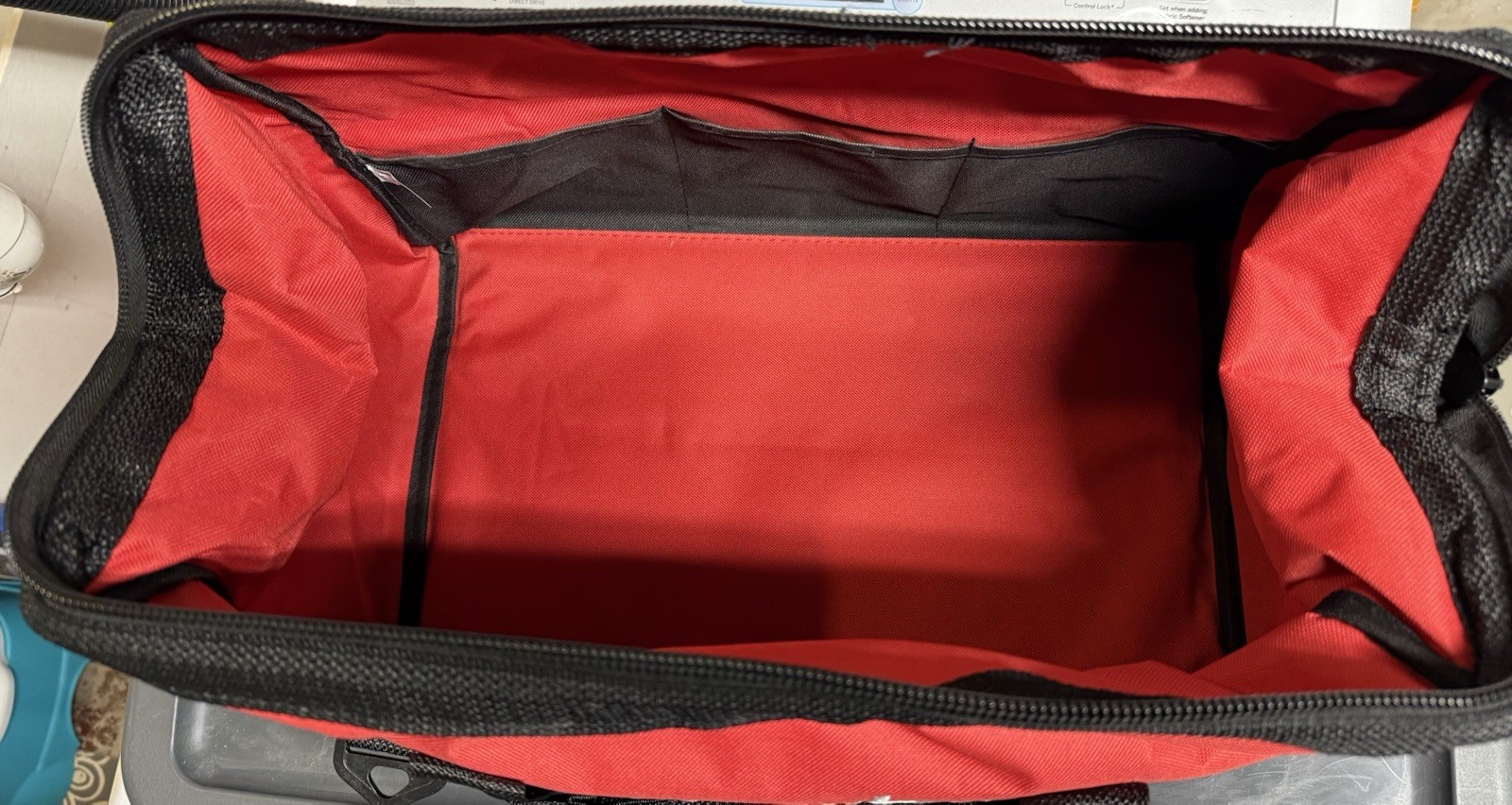16” Milwaukee Red and Black Fabric Tool Bag with Handle BRAND NEW