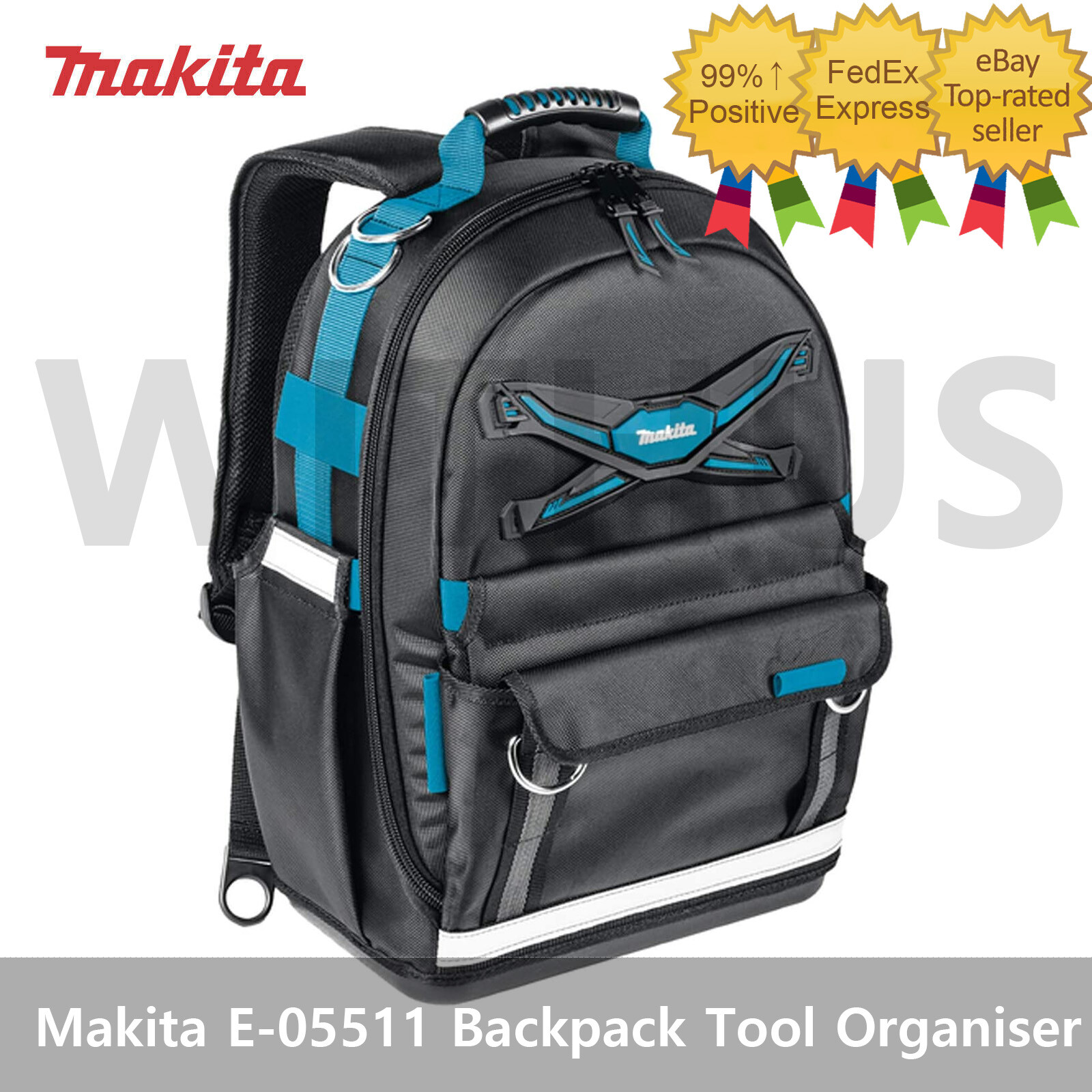 Makita E-05511 Backpack Tool Organiser 22.3L Capable of holding up to 50 tools