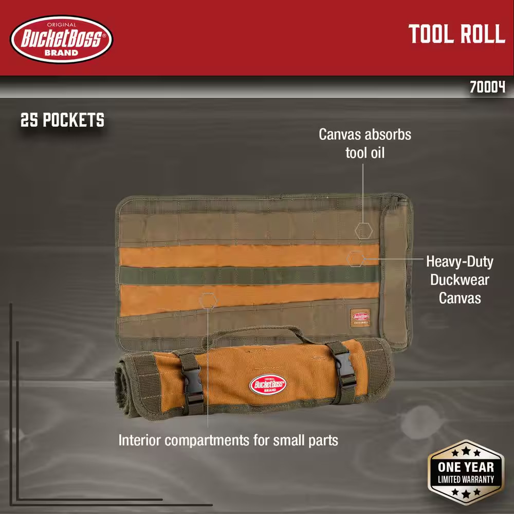 26 In. Tool Bag Roll with 25 Pockets