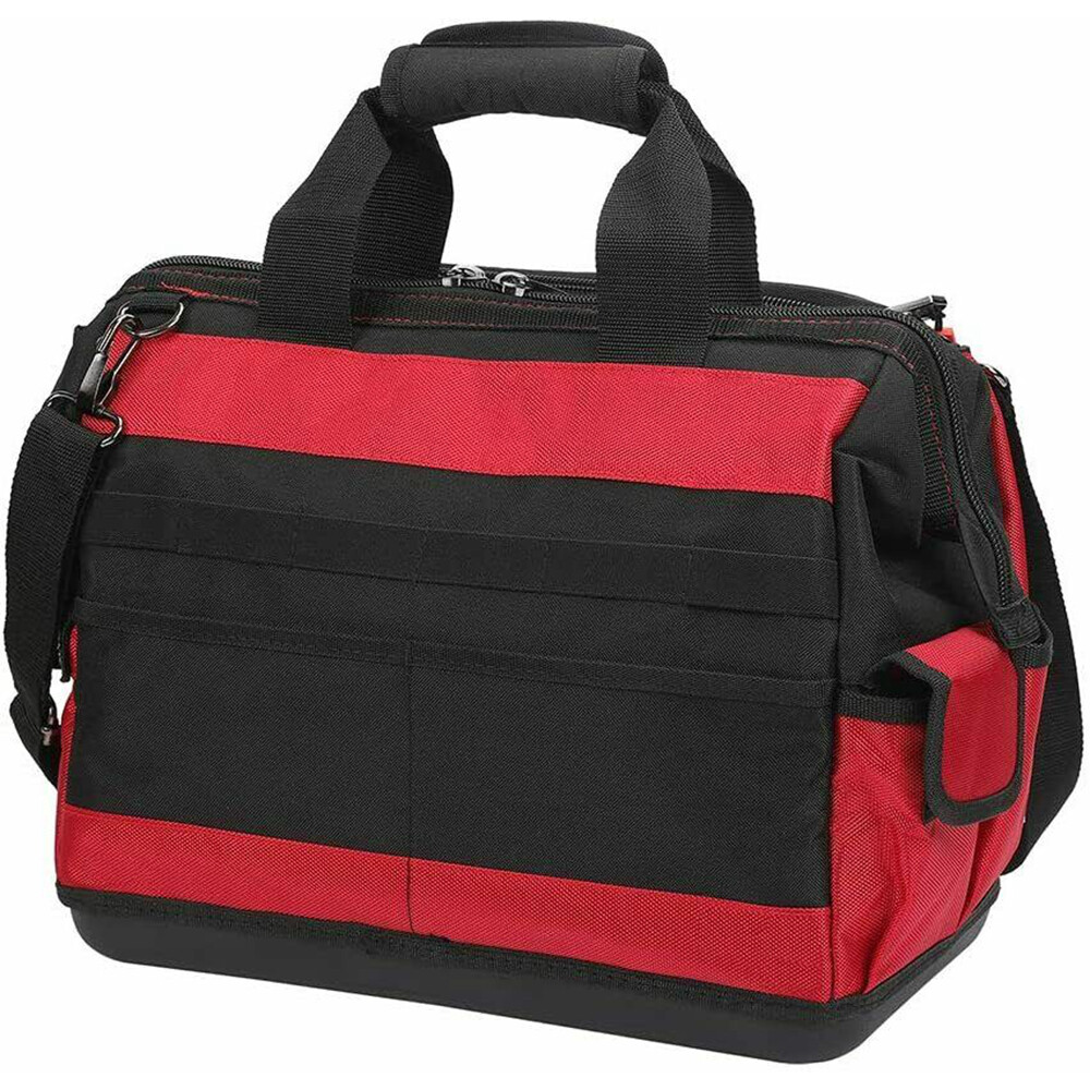 WORKPRO 2PCS 16″ Wide Mouth Heavy Duty Tool Bag Storage Tool Tote w/Outer Pocket