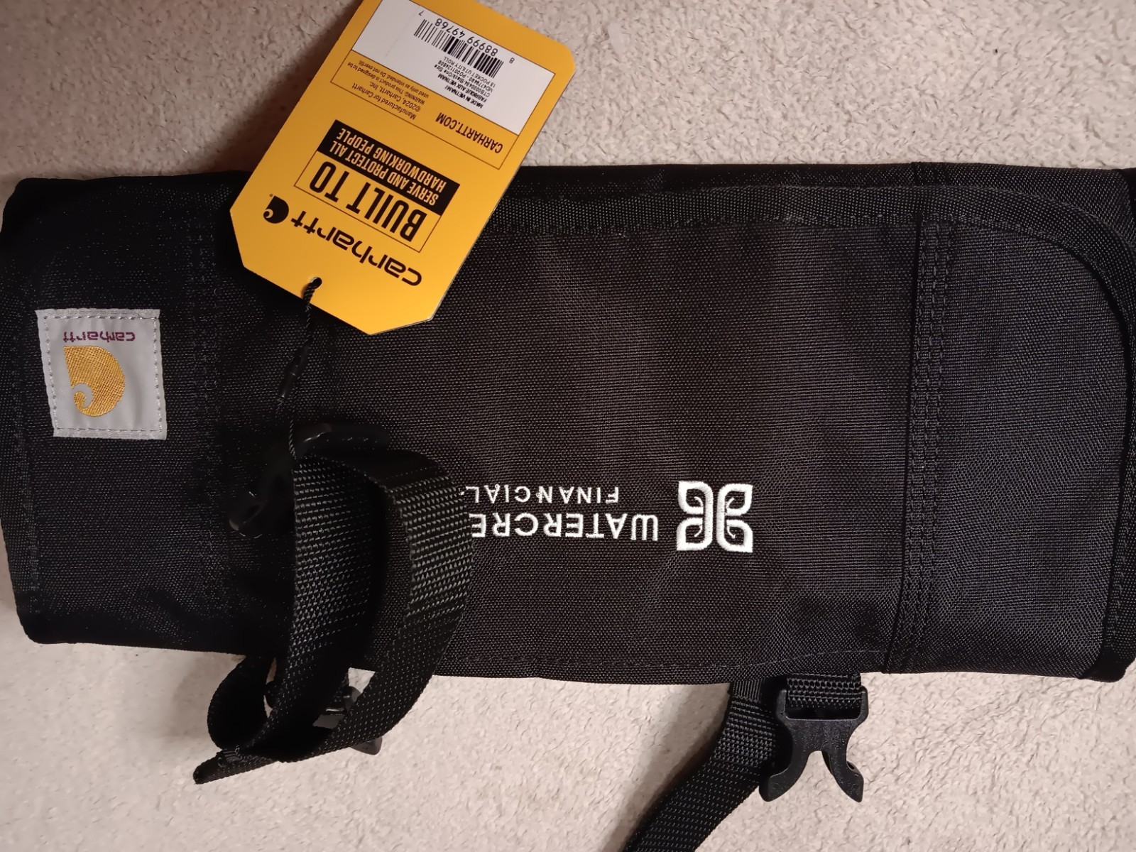 Carhartt 18 Pocket Utility Roll, Essential Tool Roll (Black) w/ Embroidered Logo