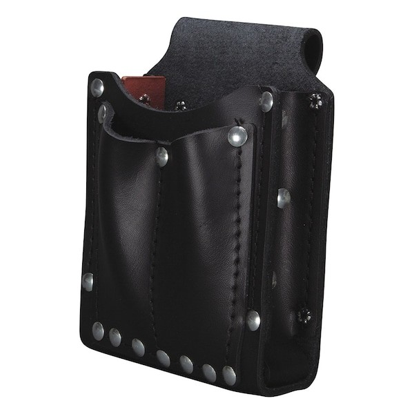 Klein Tools 5145 Black Leather 3 Pockets, 5145