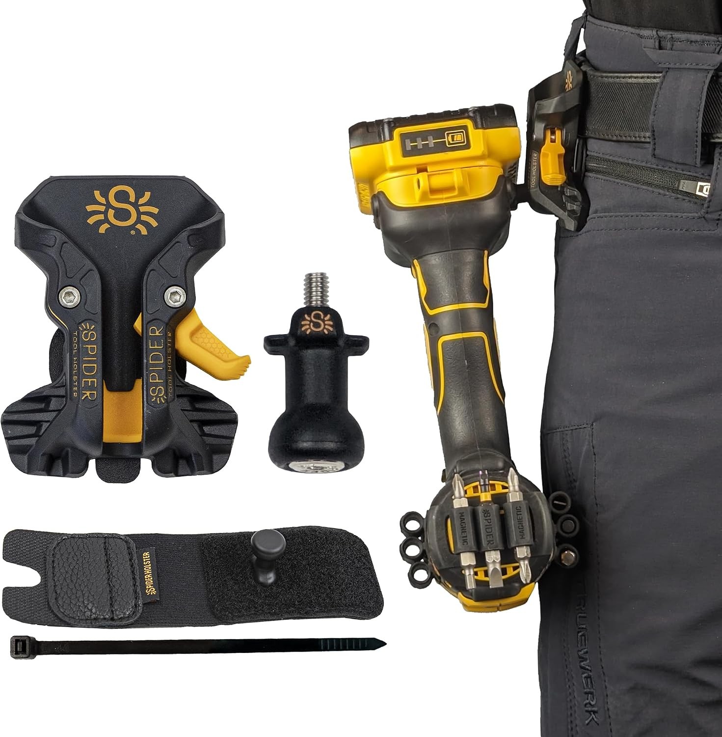 Tool Holster – Pro Tool Holster + One Tool Grip + One Driver Pin – Upgraded, …