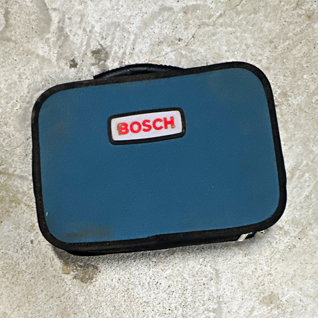 Bosch Tool Bag Fabric Blue/Black Zipper Closure Carry Case w/ Handle, 1