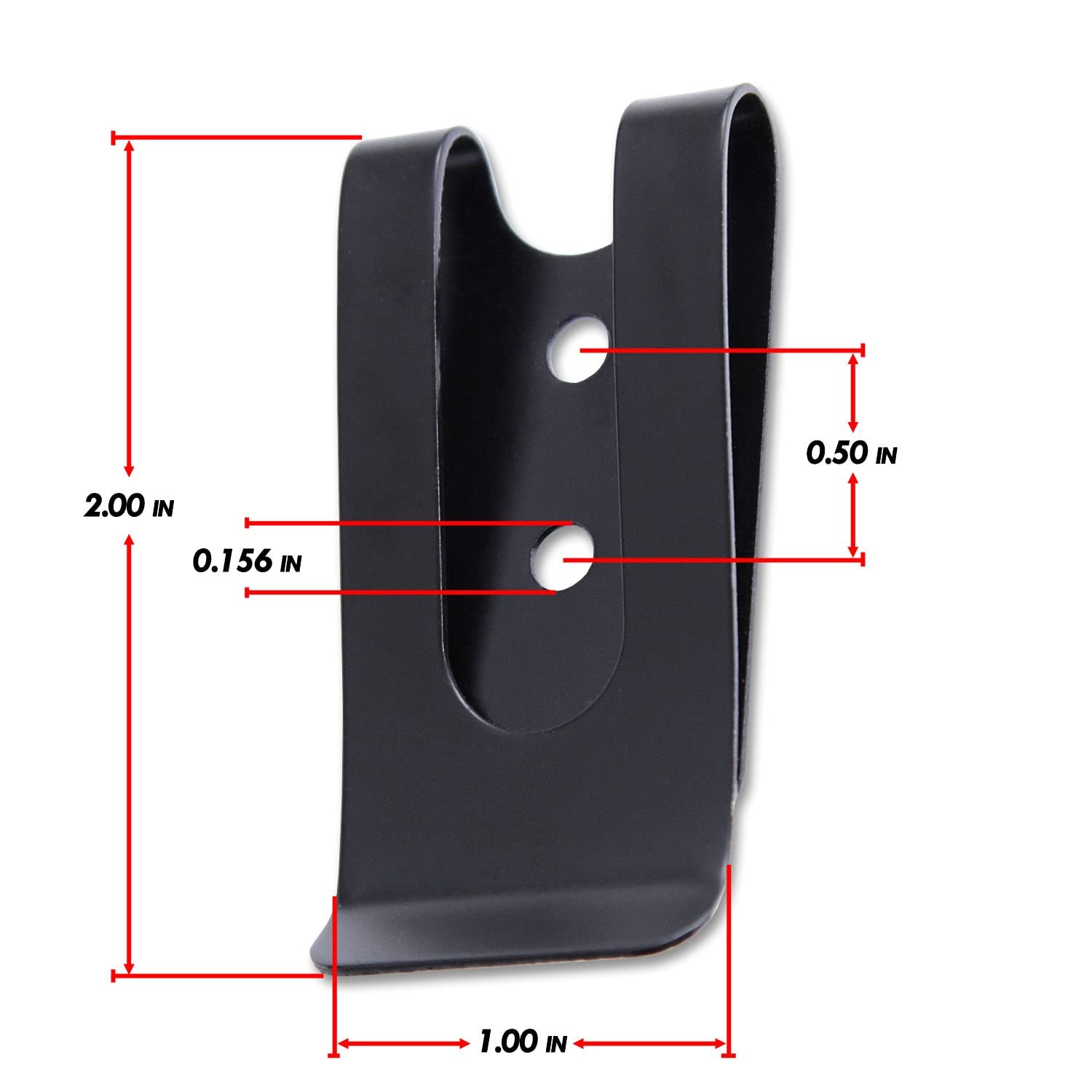 HolsterSmith Universal Metal Belt Clip – fits up to 2.0 inch Belts – Tactical…