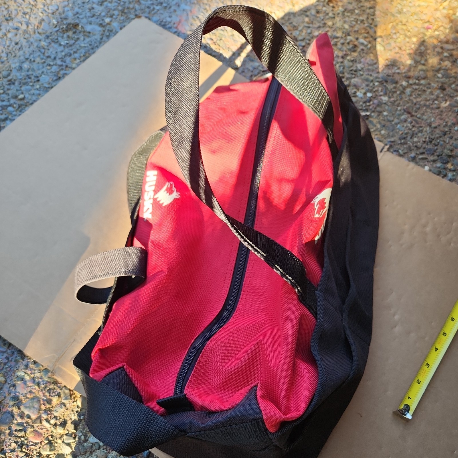 Husky Brand Tool Bag Duffle Bag Shoulder Strap Red & Black 18″ x 10″ x 10″