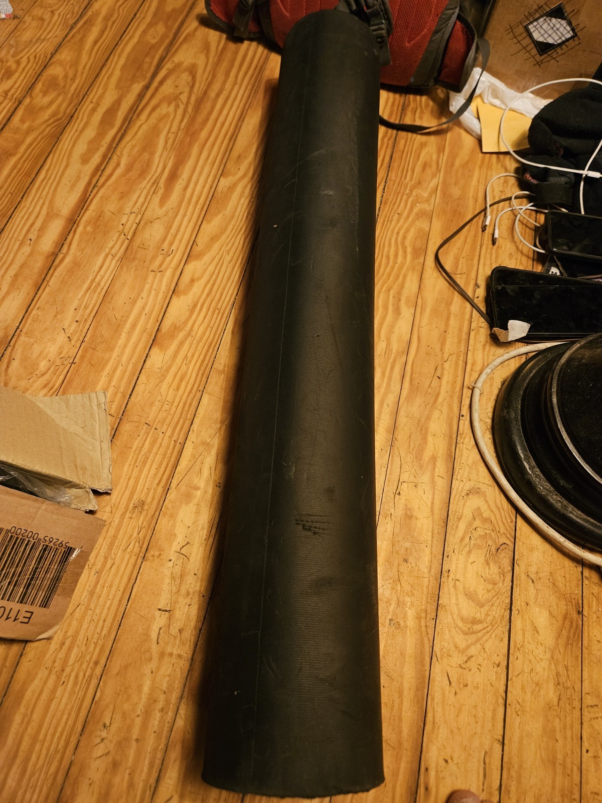 BODY-SOLID Black Rubber foam Roller yoga gym equipment NEW training fitness