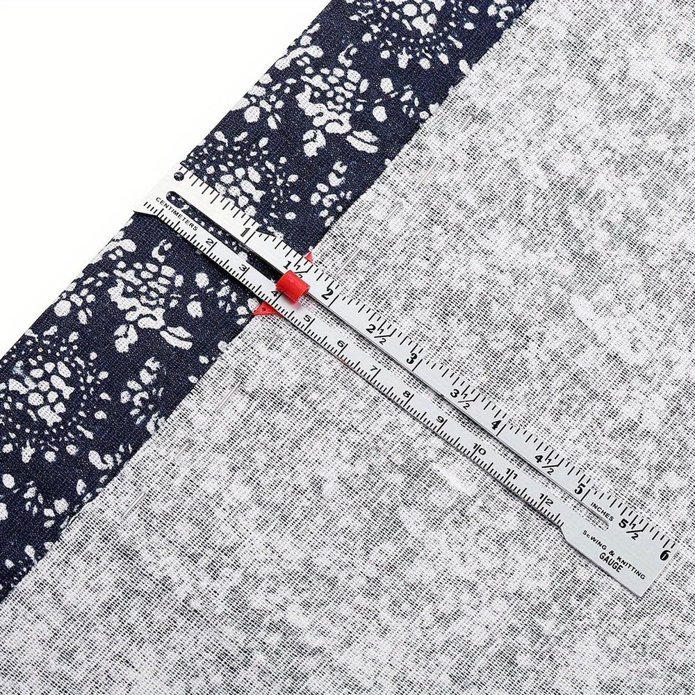 Lightweight Plastic Sewing Gauge, Portable & Versatile, for Quick Measurements