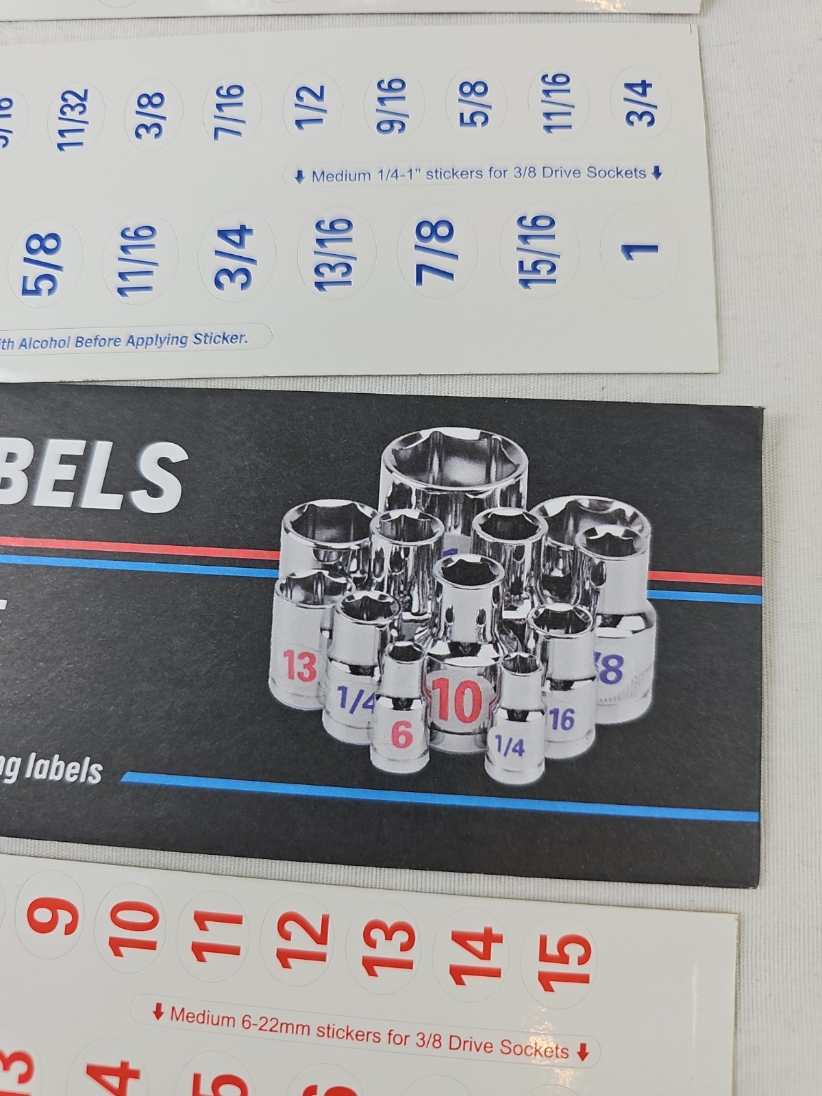 NEW! Socket Labels for SAE and METRIC – Label your socket sets!