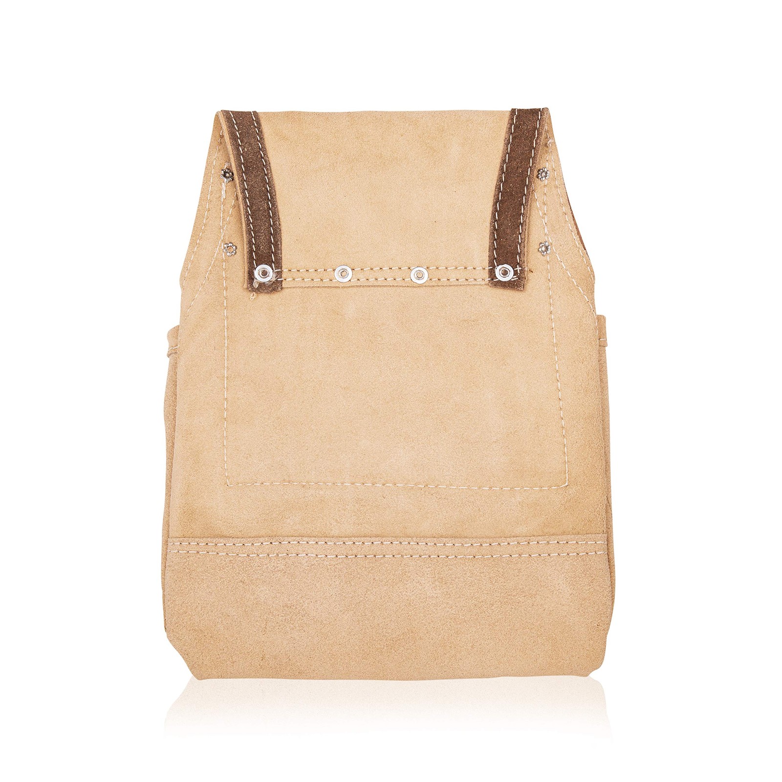 LAUTUS Leather Tool Pouch Bag |Carpenter, Construction, Framers, Beige