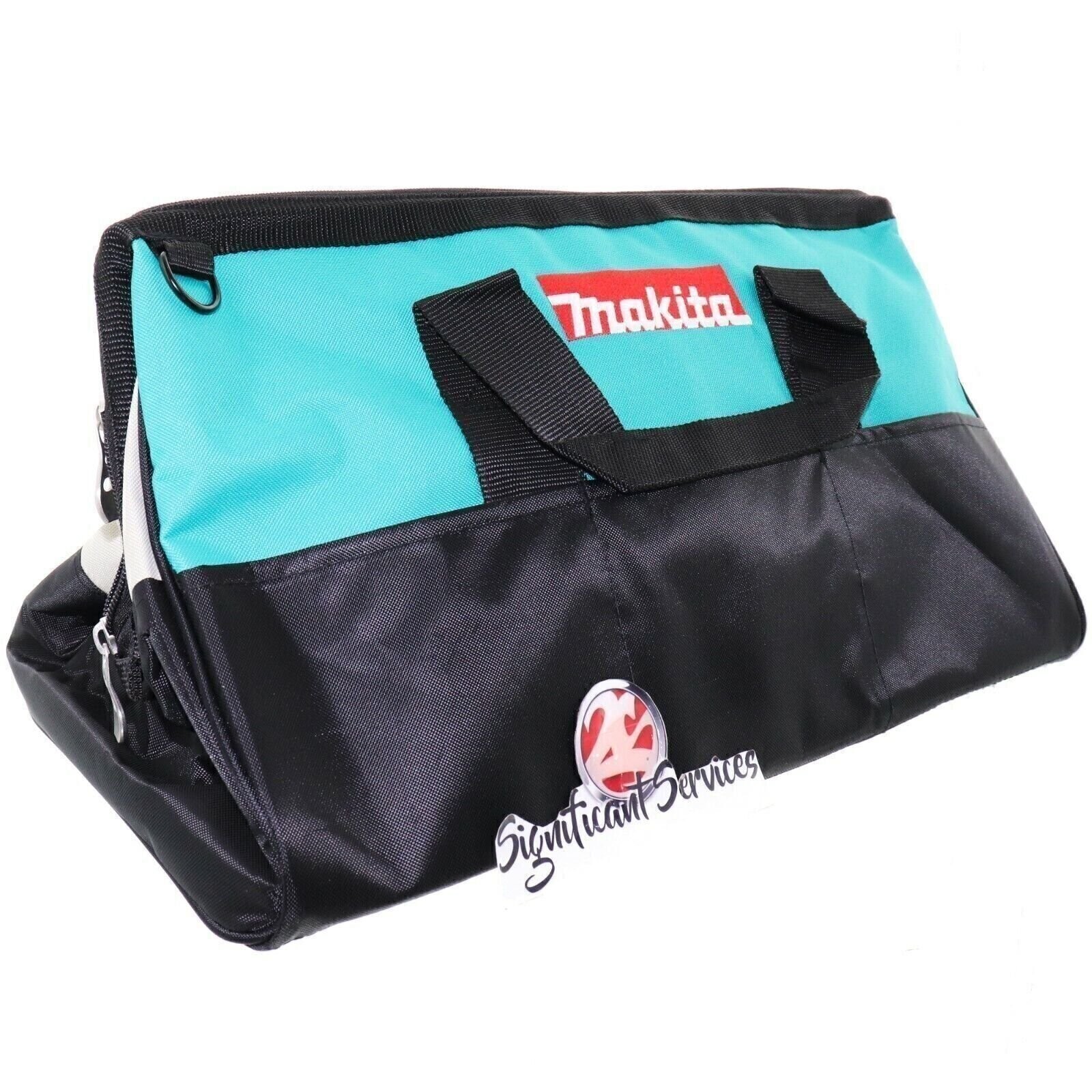 Makita 21″ Heavy Duty 10 Pocket Strap Contractor Tool Bag Carry Storage Case