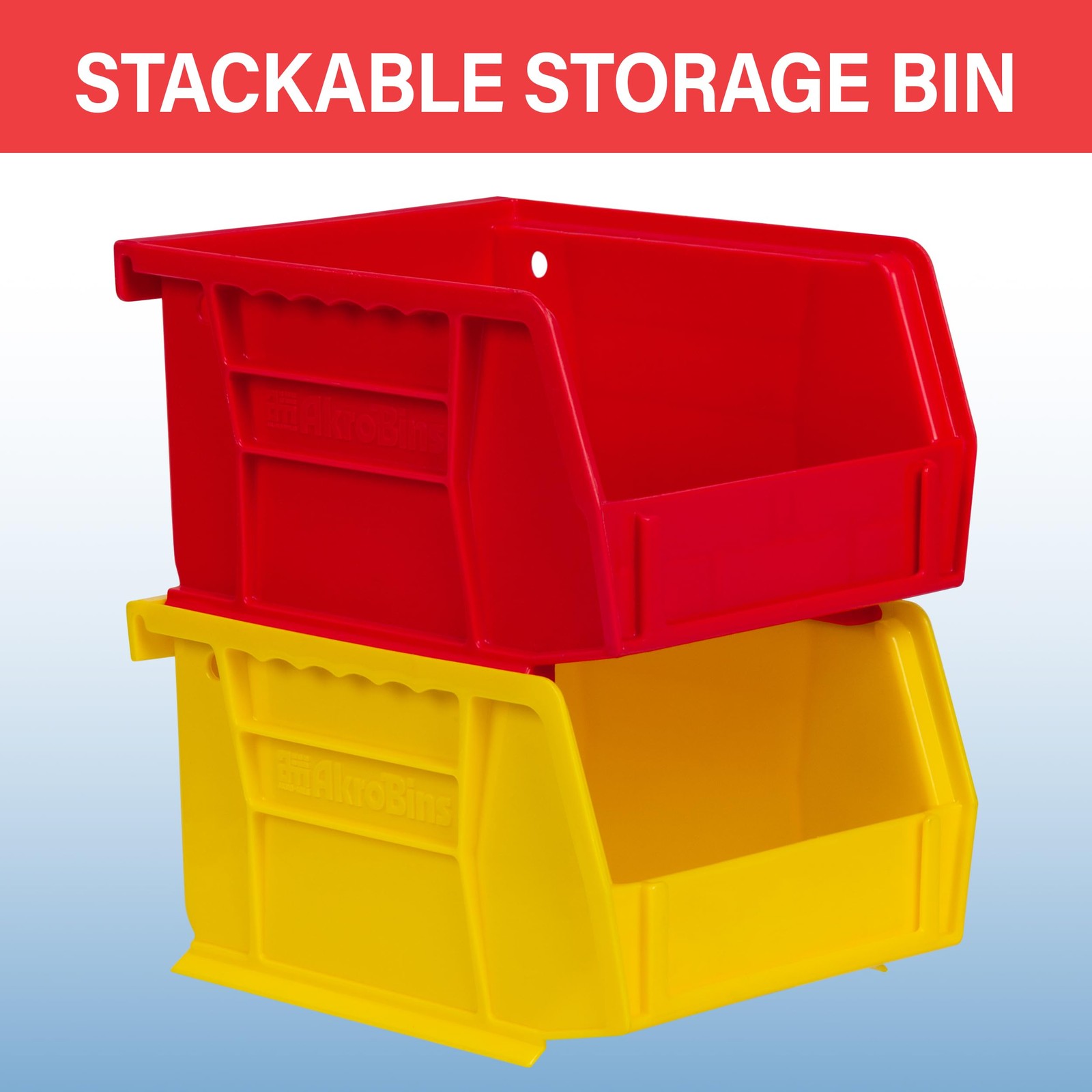 30210 AkroBins Plastic Storage Bins, SpaceSaving Stackable Bins for Garage, P…