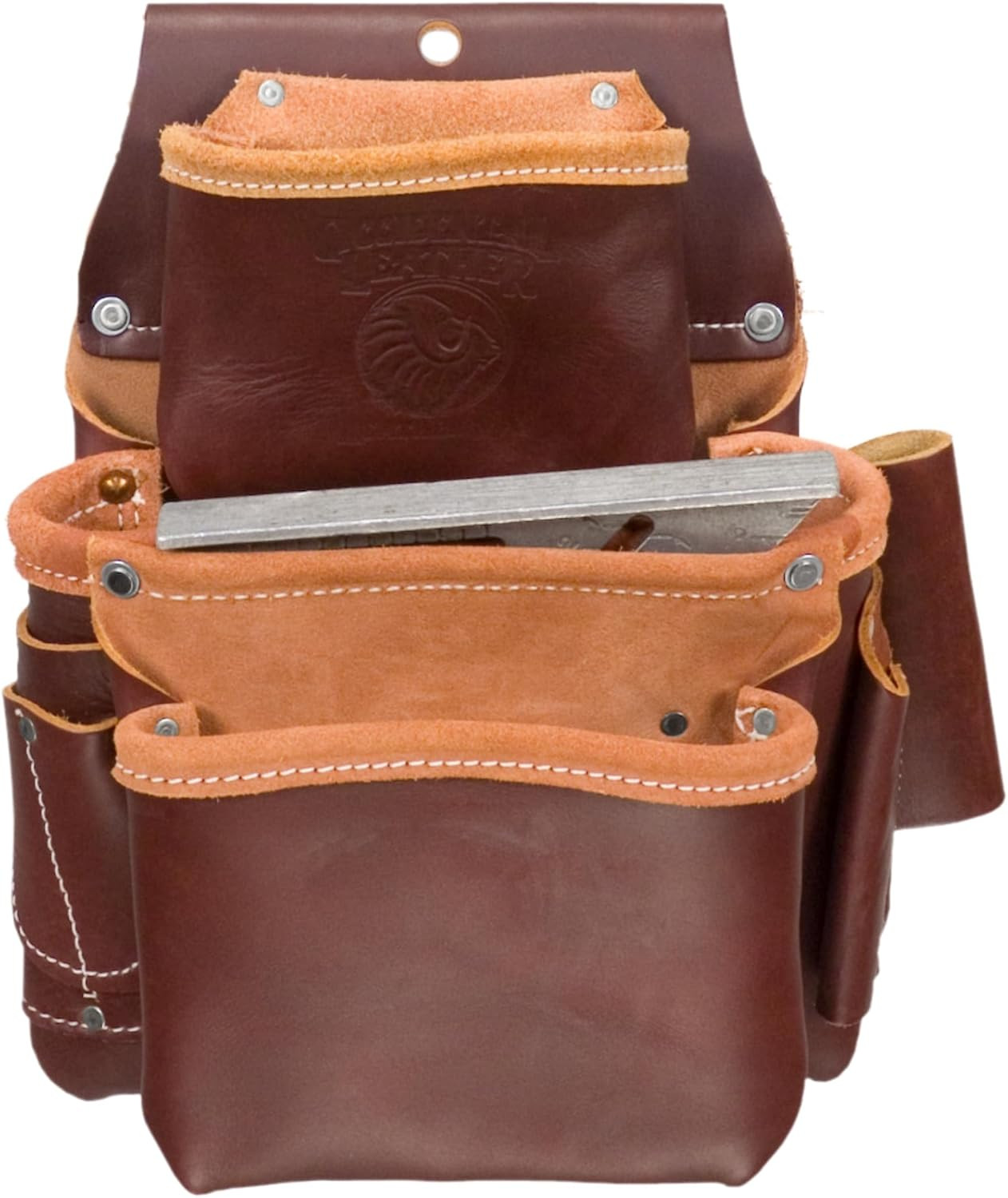 3 Pouch Pro Fastener Bag – Cafe – 9 Pockets & Tool Holders Made in USA