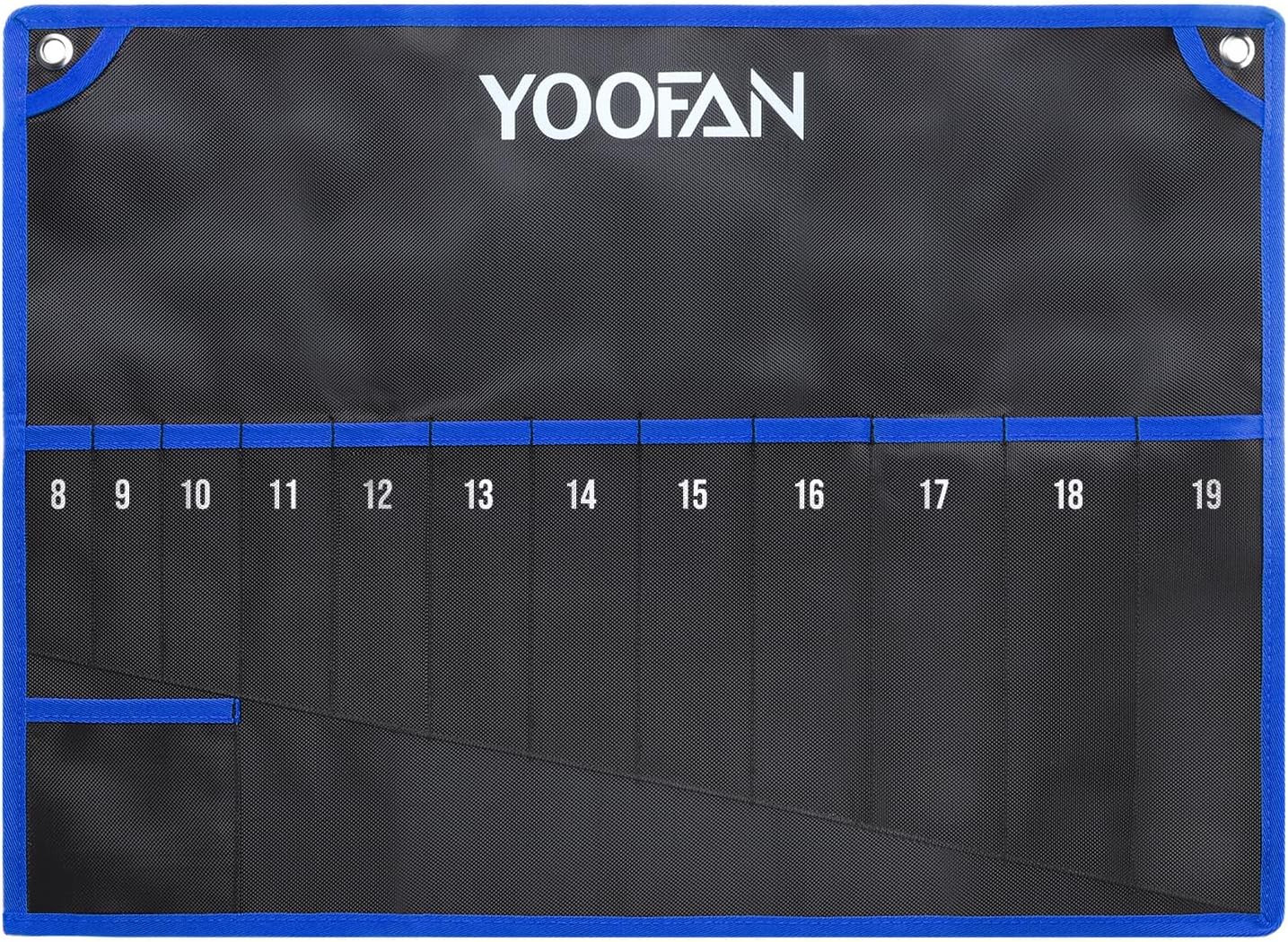 Wrench Roll Up Pouch – Wrench Organizer with 12+1 Pockets Wrench Bag with Han…