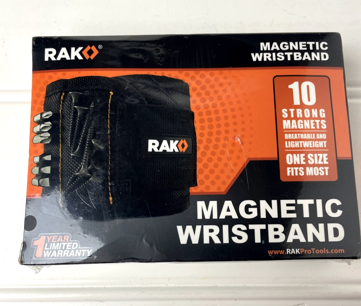 RAK Magnetic Wristband 10 Strong Magnets Black
