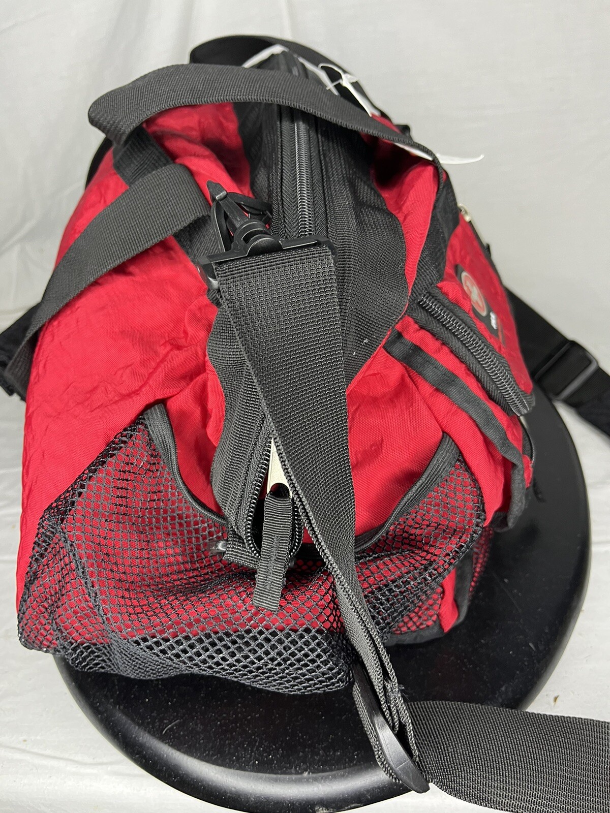 NGG Swiss Edition Tool Bag Top Wide Mouth Contractor Storage Tote Red