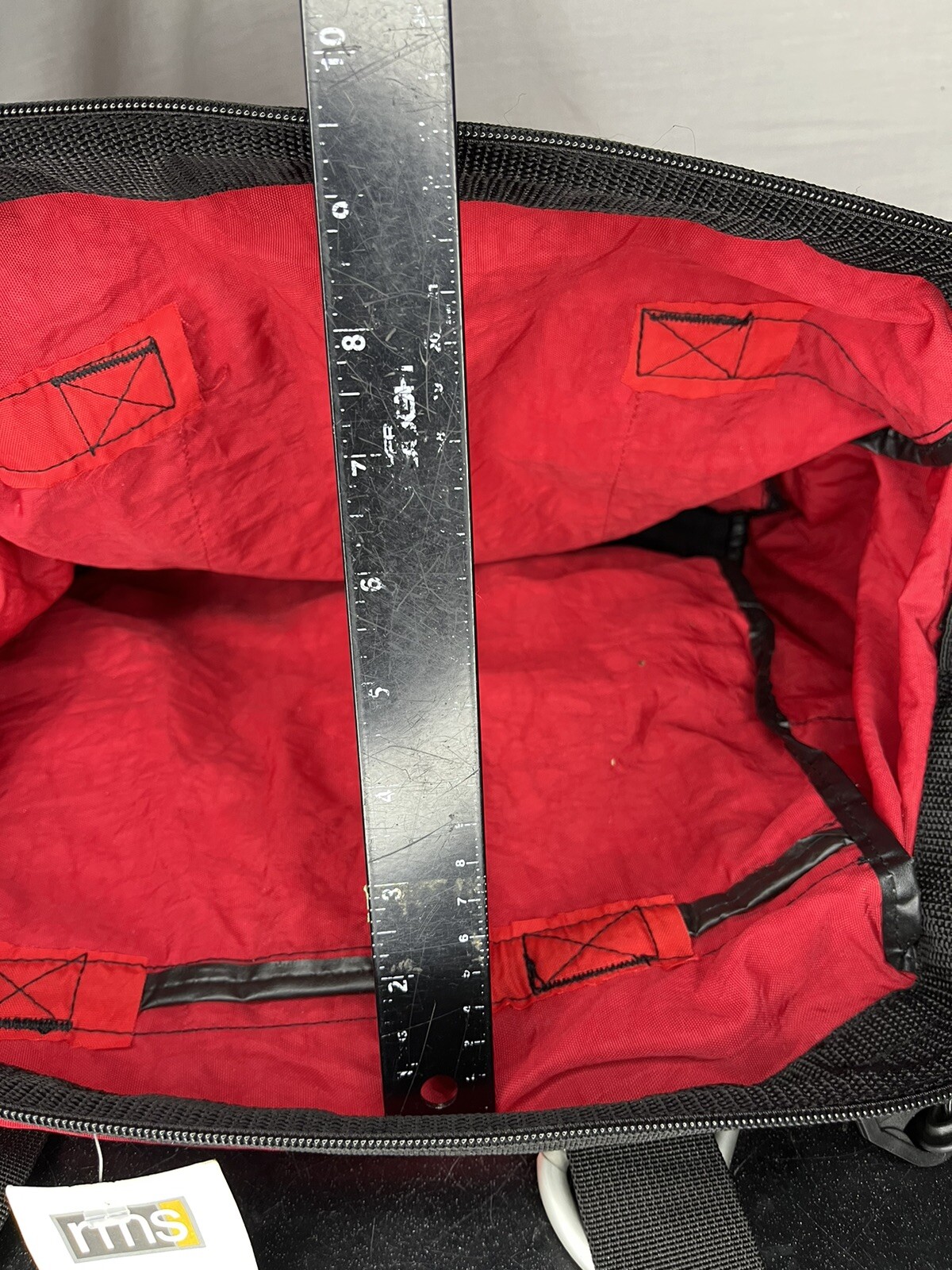 NGG Swiss Edition Tool Bag Top Wide Mouth Contractor Storage Tote Red