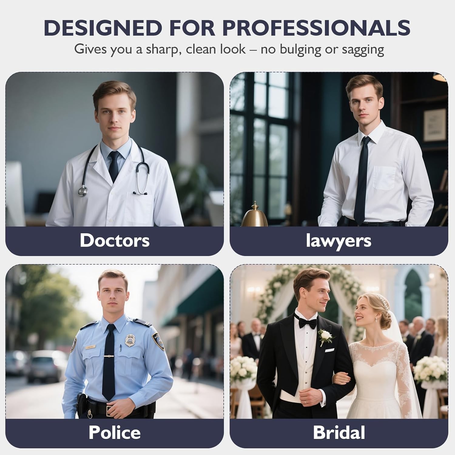 Shirt Stays For Men, Police And Military, Elastic Non slip…