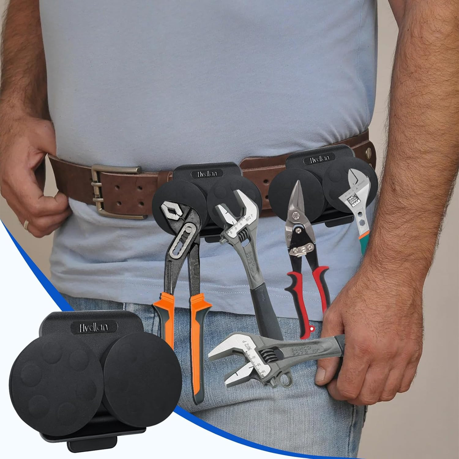Magnetic Tool Holder，Heavy-Duty Magnetic Tool Holder for Belt Clip-On Belt Ma…