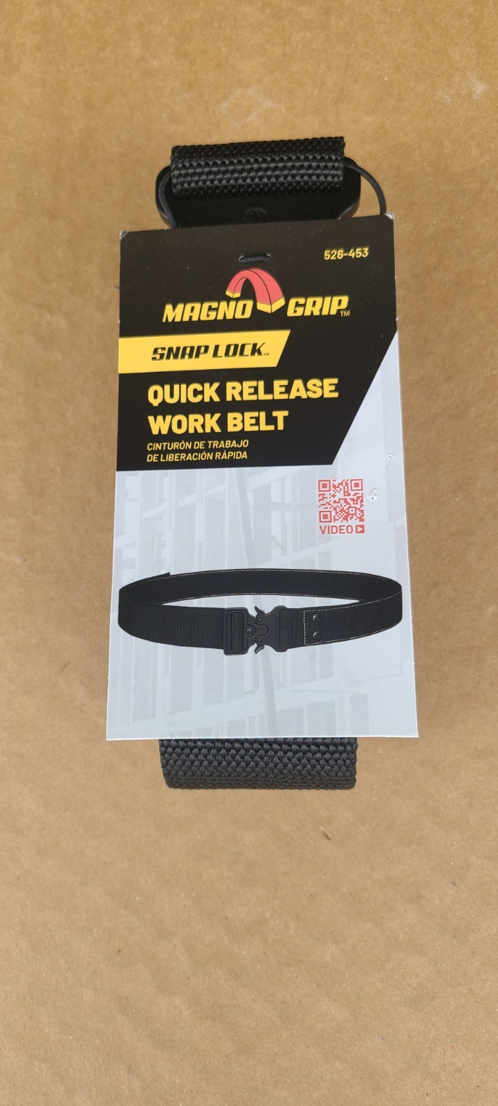 MagnoGrip Snap Lock Quick Release Work Belt 526-453