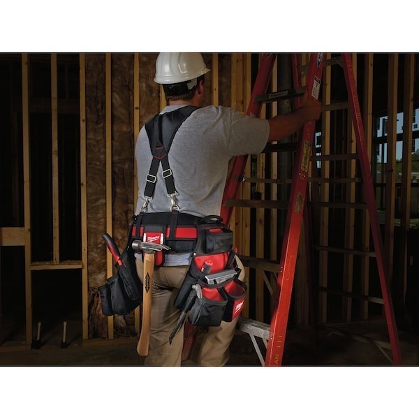 Milwaukee 48-22-8120 Contractor Work Belt w/ Suspension Rig 24 Pocket Tool Belt