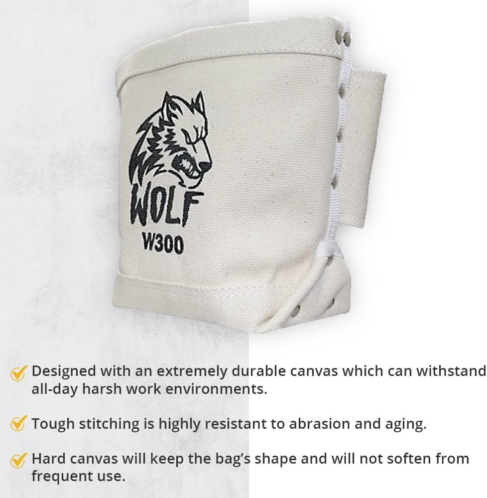 Wolf Canvas Tool Pouch, Tunnel Belt Loop, Bull Pin Loops & Bolt Bag Tote |