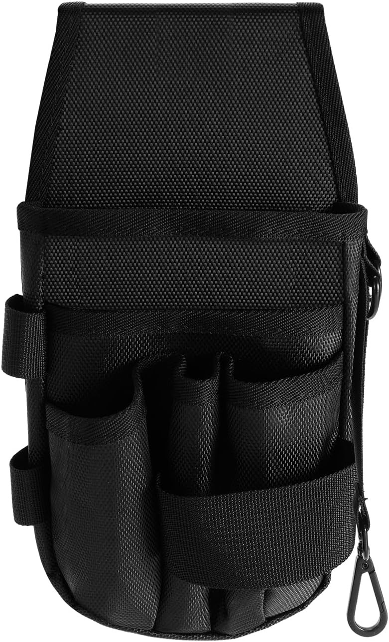 5-Pockets Tool Pouch Organization, Heavy-Duty Electrician Tool Pouches-Black