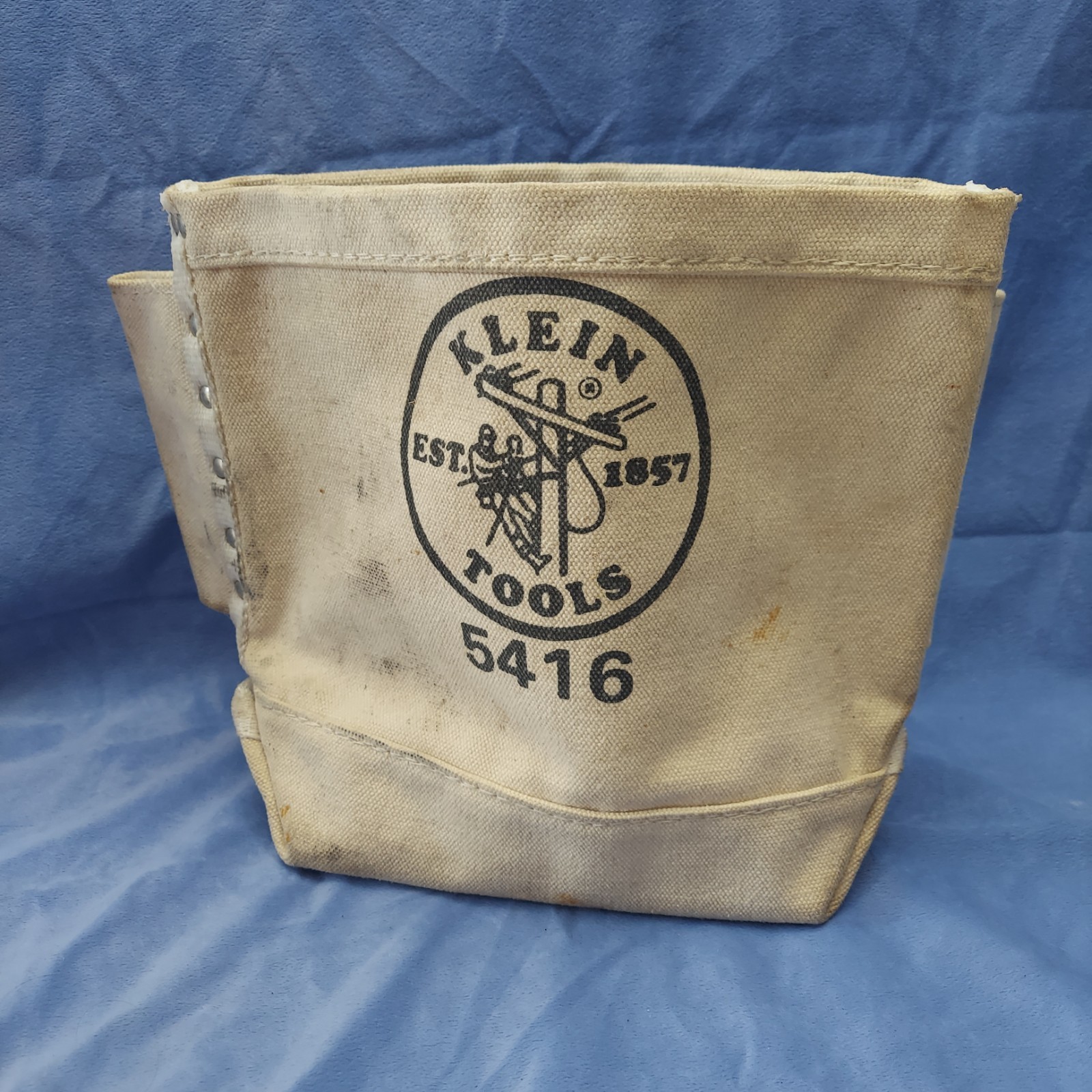KLEIN TOOLS 5416 TOOL BAG BULL PIN BOLT POUCH CANVAS IRON WORKER