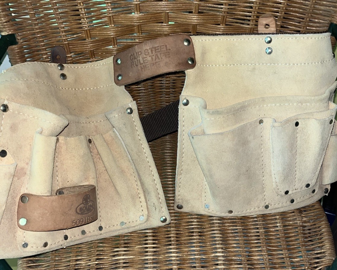 VINTAGE BOLEN Model 5091BSL LEATHER TOOL POUCH 9-POCKETS FOR TOOLS – USA MADE!