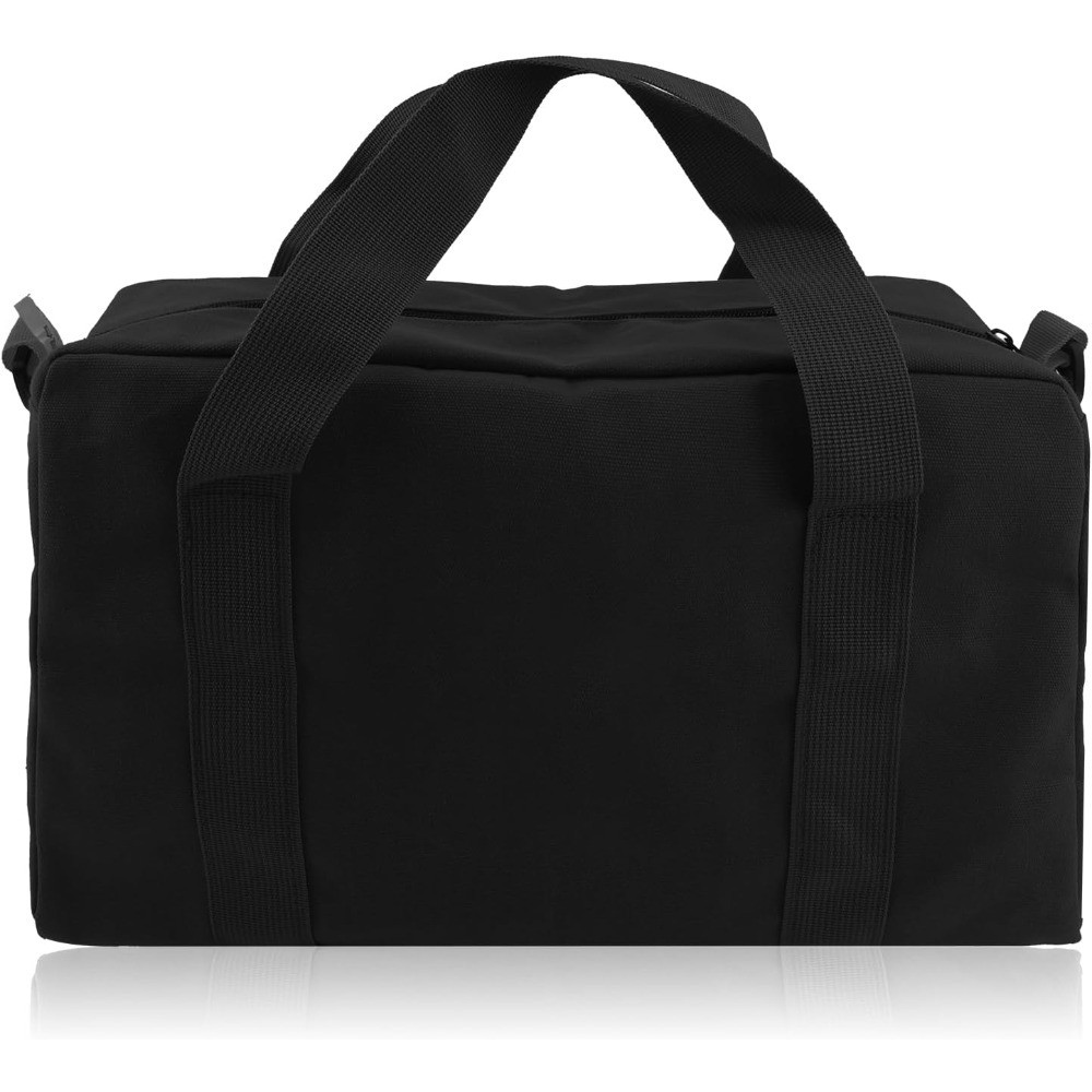 Large Capacity 12 Inch Canvas Tool Bag with Wide Mouth Top Closure for