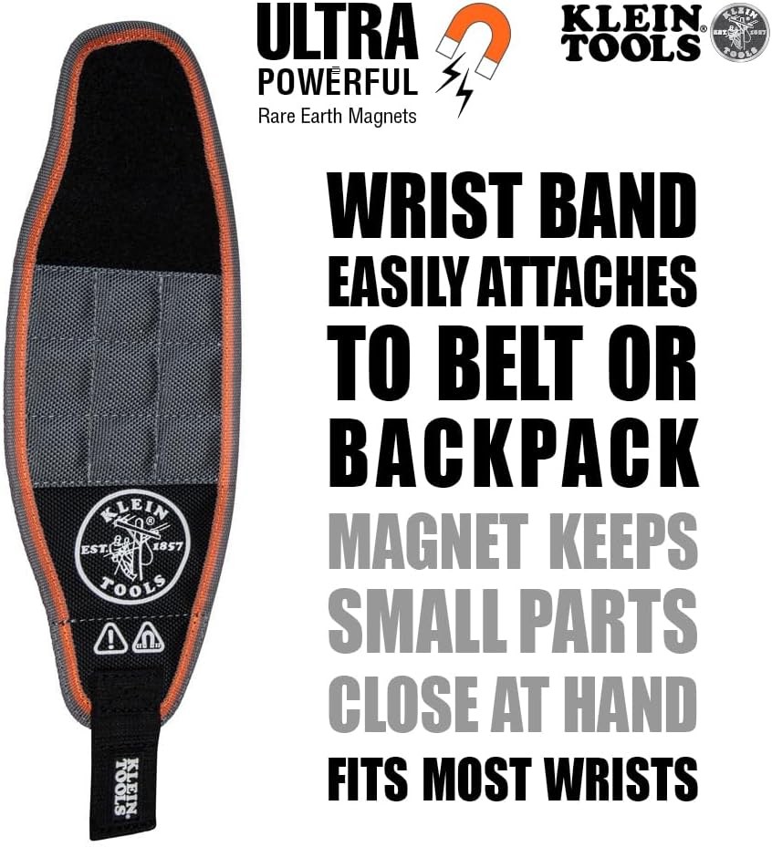 Klein Tools Magnetic Wristband with Pockets 55895