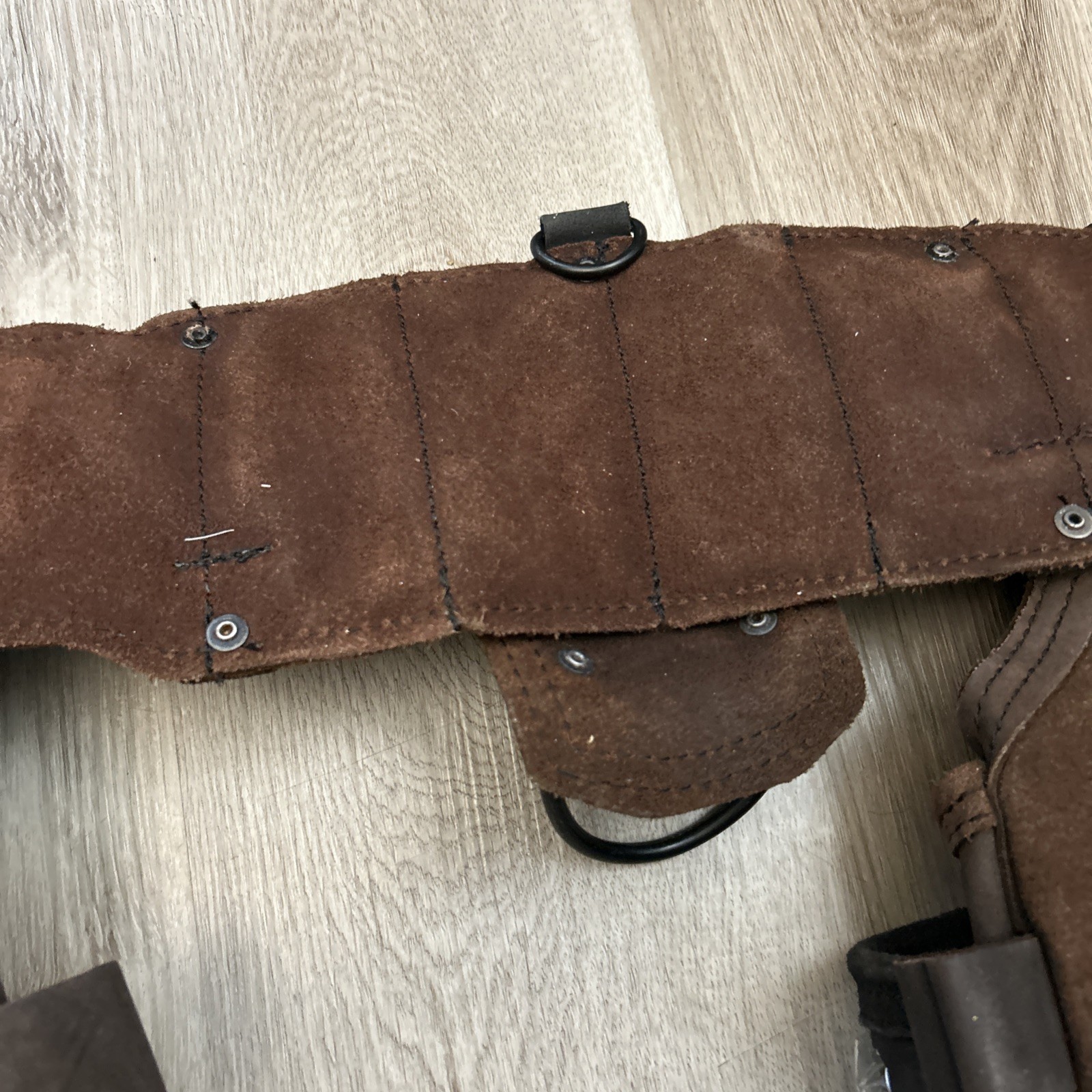 DeWalt Leather Tool Rig Belt Heavy Duty Multiple Pockets Adjustable DWST550113