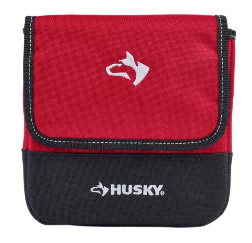 Lot of 2 Husky 7 In. Rugged Storage Pouch Protective Flap Belt Clip & Loop NEW