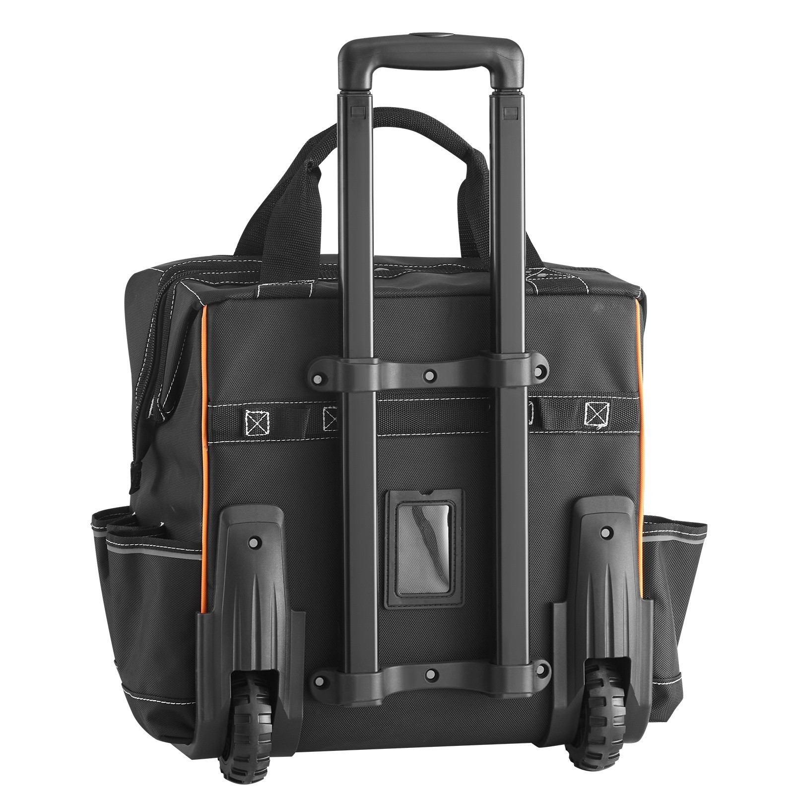 Rolling Tool Bag w/ Wheels, 110 lbs Load Capacity, 25 Pockets for Heavy Duty Use