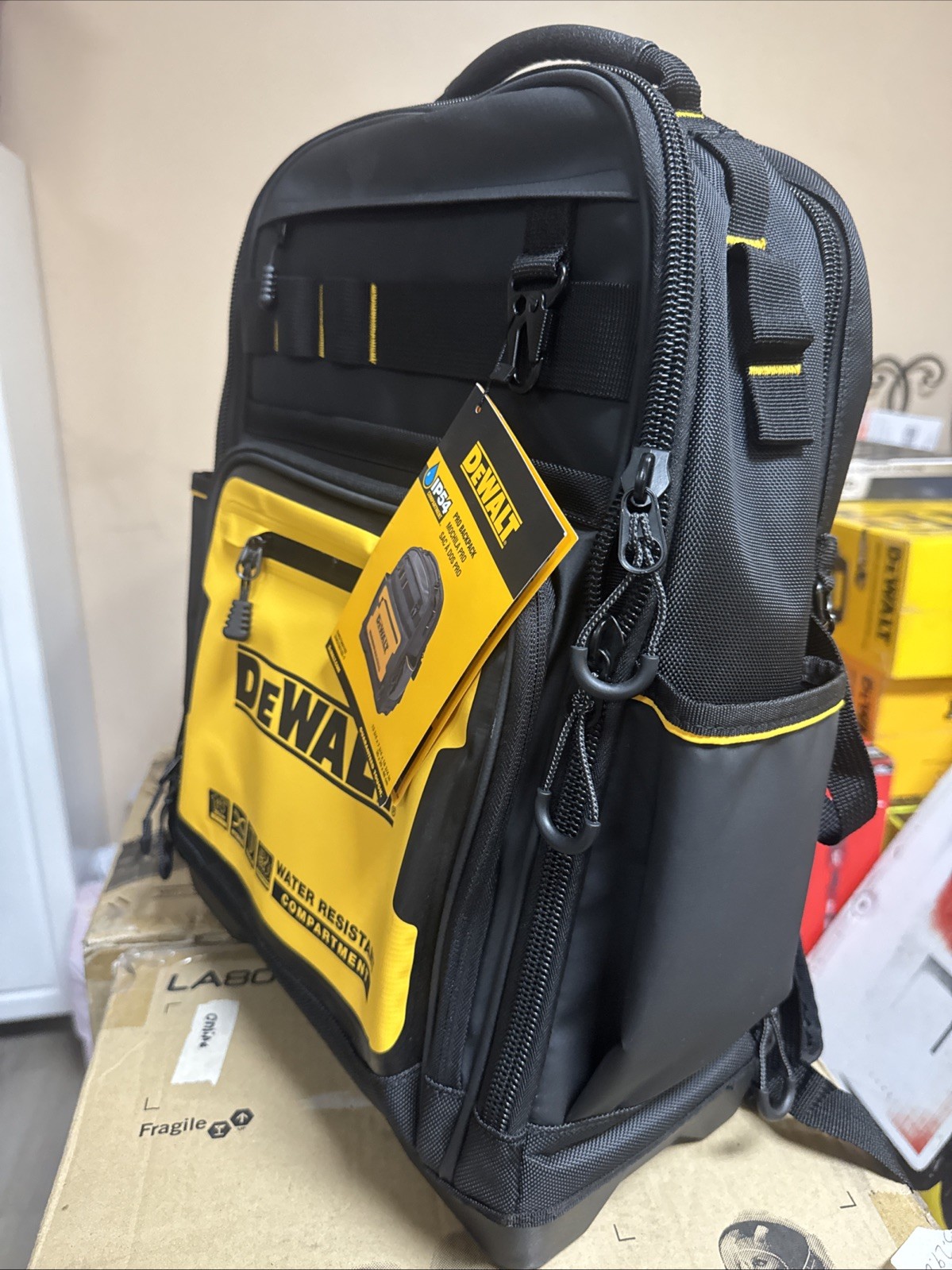 DEWALT Tool Backpack, Tool Storage and Organization, Durable and Water Resistant