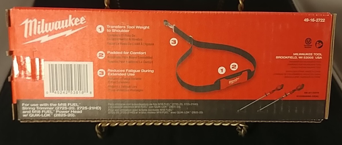 Milwaukee Tool 49-16-2722 Shoulder Strap For M18 Fuel Quik-Lok Power Head