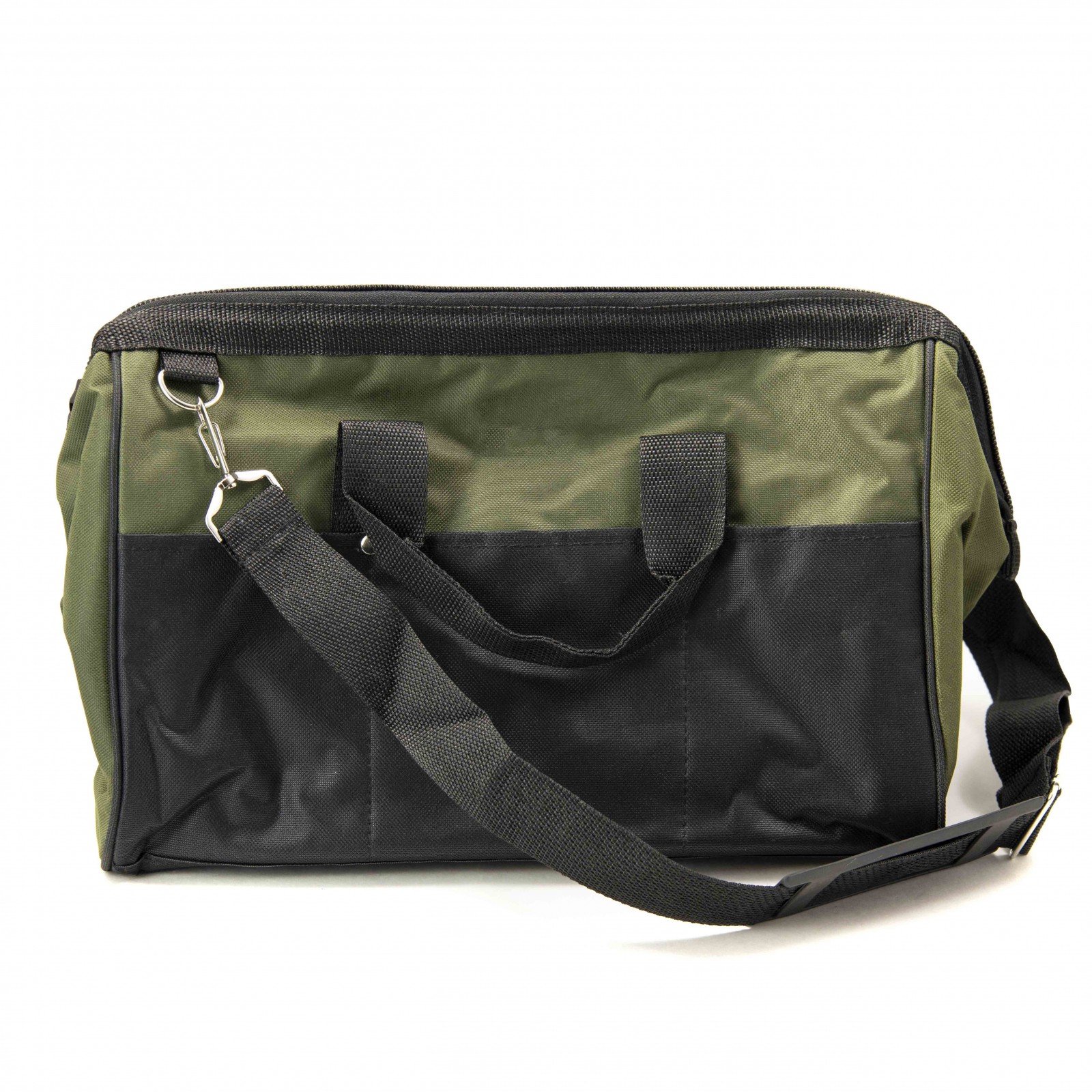ToolTreaux Nylon Storage Tool Bag with Side Pockets and Shoulder Strap 15 x 9 In