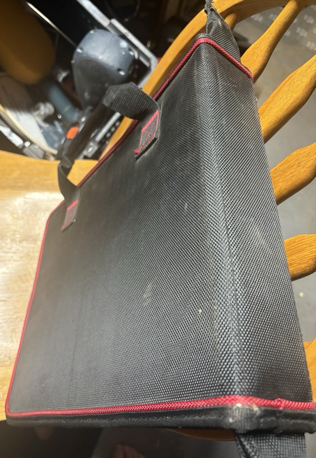 Husky Tool Bag Organizer Insert Black Red Multi Pocket 168OD FOLD OVER