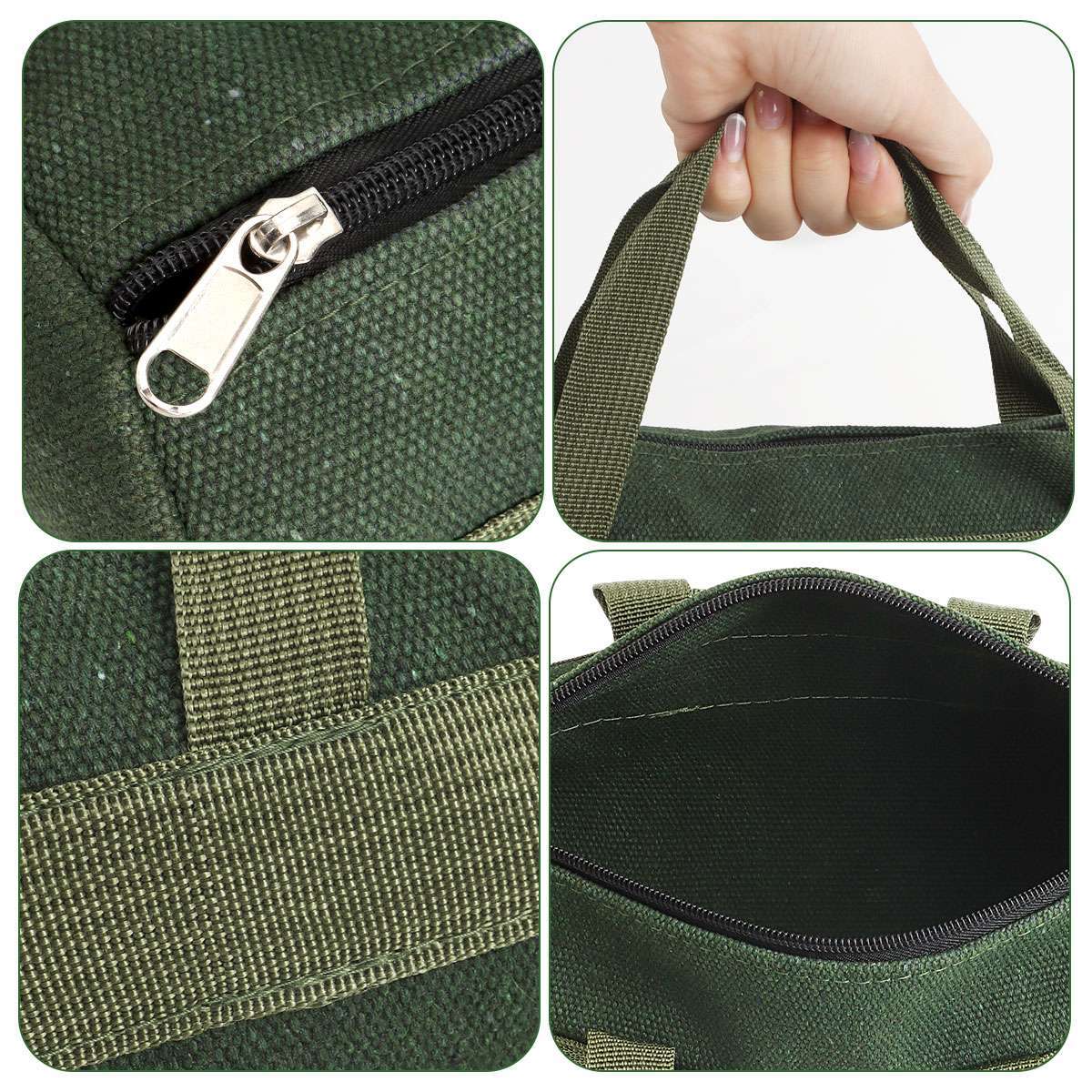 Heavy Duty Canvas Tool Bag Carry Tote Storage Work Utility Mechanics Waterproof