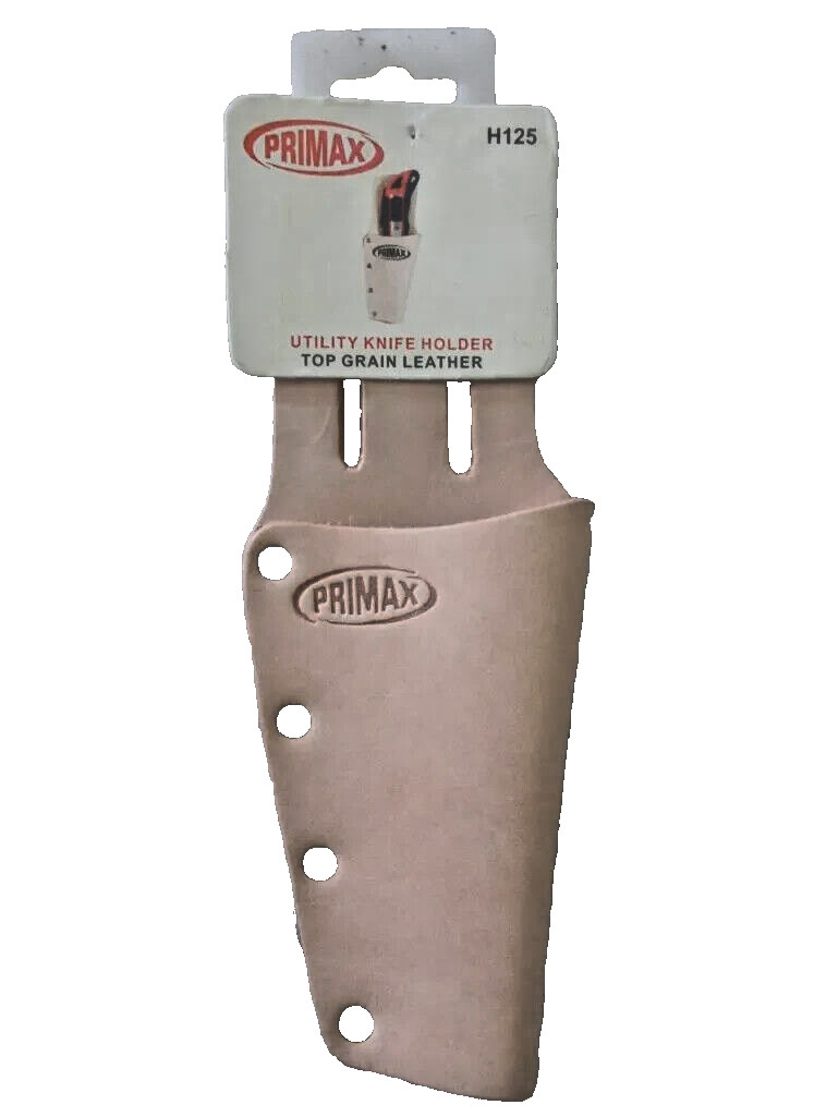 PRIMAX Leather Utility Knife Pouch Top Grain Belt Cut