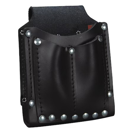 Klein Tools 5145 Black Leather 3 Pockets, 5145