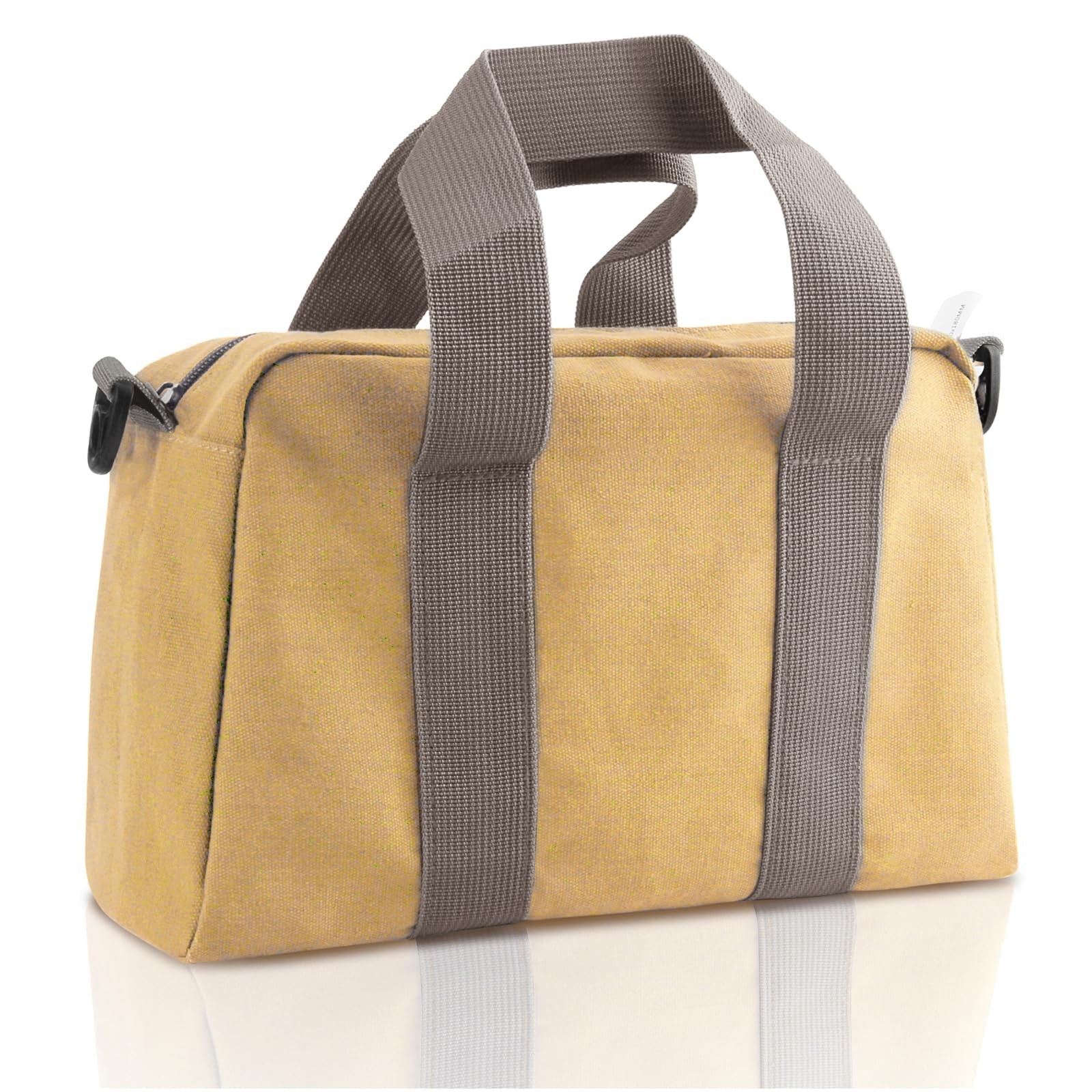 Small Tool Bag, Canvas Storage Large Capacity 13 Inch, khaki