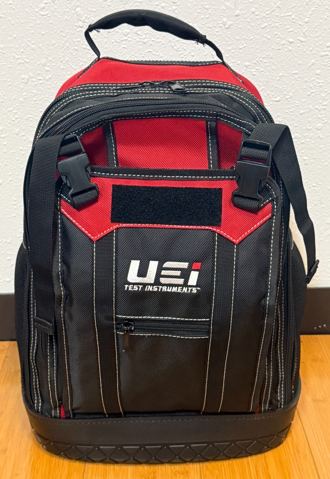 UEI AC550 Heavy Duty HVAC Tool Backpack for Install Kits, Black & Red – NEW