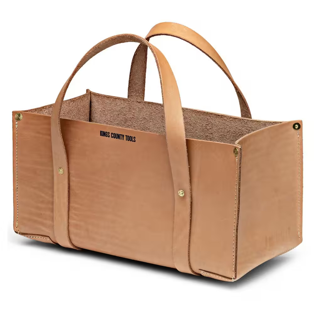 7 In. Buffalo Leather Tote Tool Bag