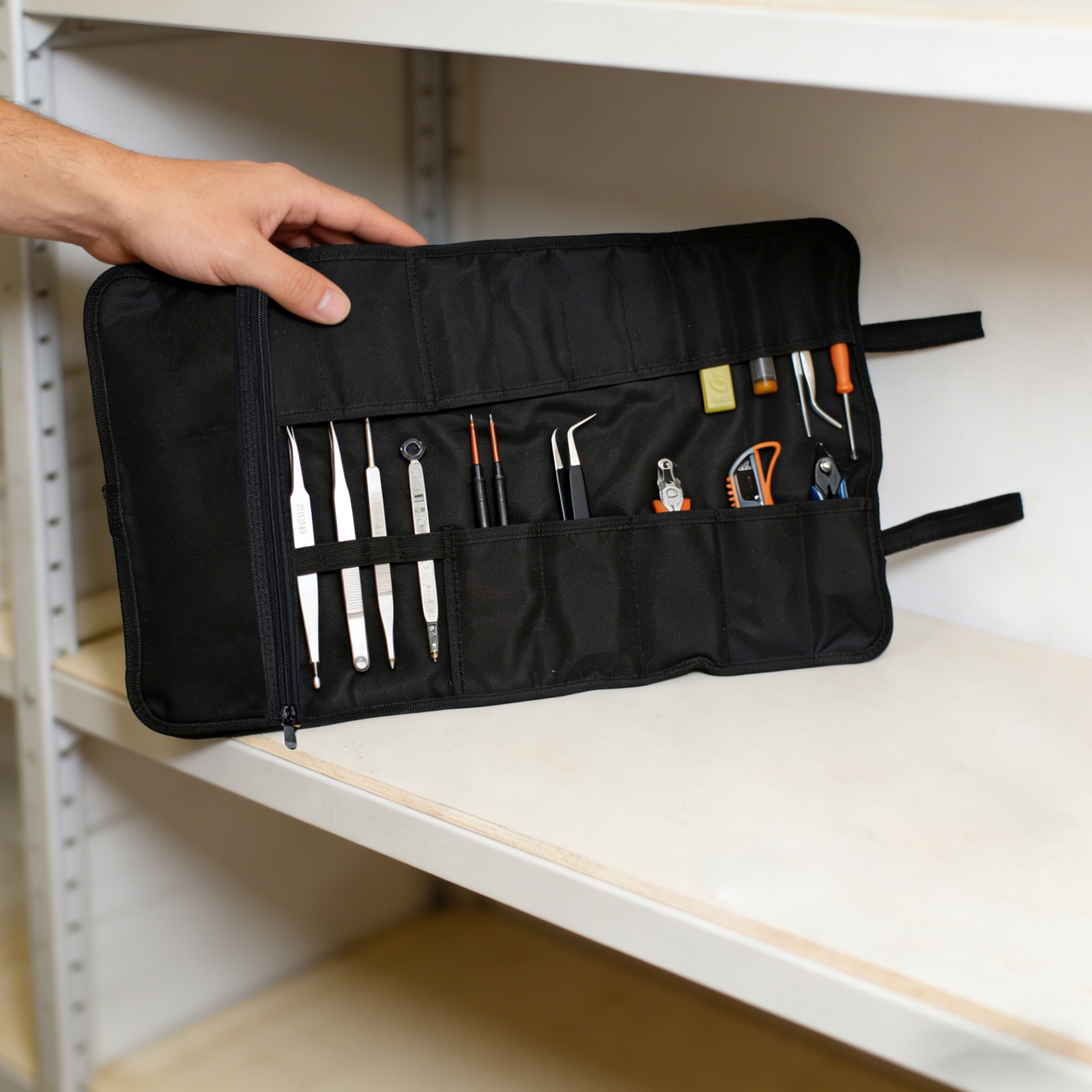 Roll Up Tool Bag, Multi-Purpose Tool Pouch, 58*35.5*1cm Hanging Tool Organizer