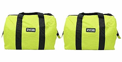 (2) RYOBI LARGE CONTRACTORS WIDE MOUTH CANVAS TOOL BAGS (18X14X12)
