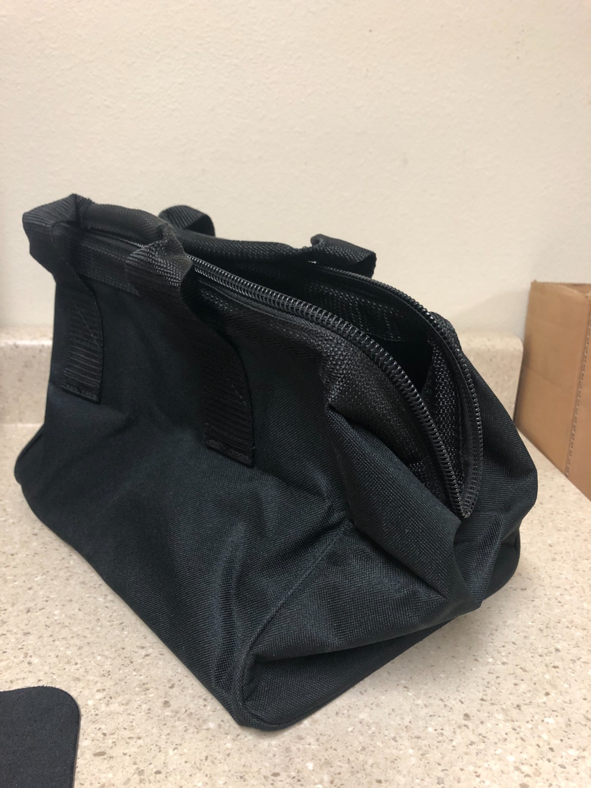 CRAFTSMAN 12 in. W X 10 in. H Ballistic Nylon Tool Bag Black/Red 1 pc
